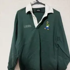 XLARGE ダークグリーン 長袖ポロシャツ