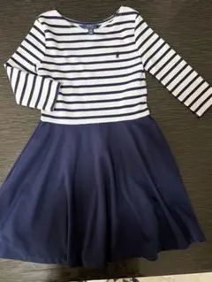 POLO RALPH LAUREN ボーダー ワンピース M 8-10
