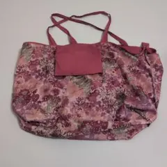 Francfranc エコバッグ 花柄 ピンク