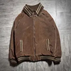 【00's】WoolRich ウール襟ジャケット　中綿スタジャン　Lサイズ