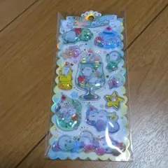 シマエナガ　キラキラウォーターインシール