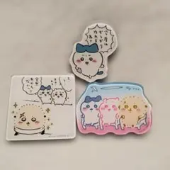 【ちいかわ】キャラマグネッツ ちいかわ ハチワレ ラッコ 3個セット