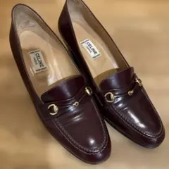 CELINE セリーヌ ビットローファー パンプス ボルドー　37のサムネイル