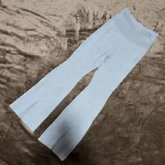 UNIQLO×マメクロゴウチ 3D リブフロントスリットパンツ　グレー　Ｍ