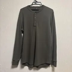 UNIQLO ワッフルヘンリーネック Lサイズ