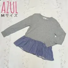 【美品】AZUL BY MOUSSY アズール フレアドッキングスウェットPOのサムネイル