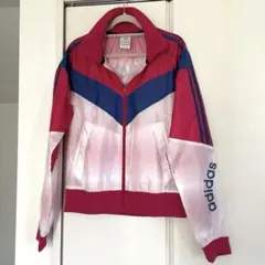 アディダス✨ナイロン✨トレーニングウエア✨レディース✨S✨ピンク系✨