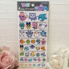 国内正規品　たまごっちパラダイス　4サイズ　ステッカー　カミオジャパン