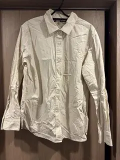 クリーム色 長袖シャツ XL