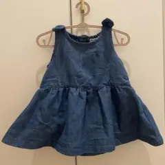 POLO Baby デニム ワンピース風ロンパース