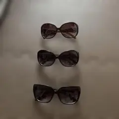 サングラス3個セット まとめ売り ブラック ブラウンレンズ