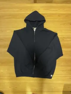 RUSSELL ATHLETIC 00s ジップパーカー 裏起毛 ネイビー XL