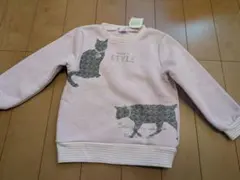 マザウェイズ 長袖トレーナー 110cm 裏起毛 ピンク