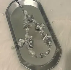 No.380ビーズストラップ ハンドメイド 韓国 y2k コレクトブック