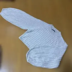 ZARA 透かし編み クロップドニット M