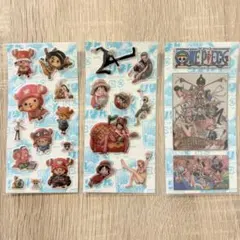 【極美品・未使用】ワンピース ONE PIECE×りぼん ぷくぷくラメステッカー