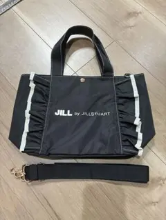 JILL by JILLSTUARTショルダーストラップ付きフリルトートバッグ