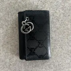 GUCCI ブラックレザー キーケース