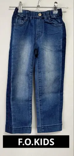 F.O.KIDS デニムパンツ 110 サイドライン ウエストゴム キッズ