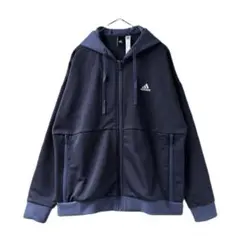 adidas　アディダス　トラックジャケット　ジャージ　刺繍ロゴ　バックポケット