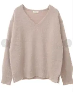 ピンク Vネック ニット　セーター