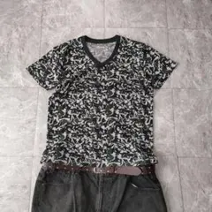 igusa 193 CAMOUFLAGE 3/4 SLEEVE TOP - メルカリ