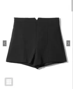 ブラック ハイウエスト ショートパンツ