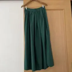 グリーン フレアスカート LTサイズ