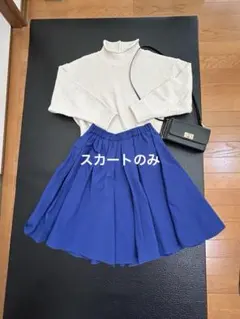PARLMASEL ブルー　フレアースカート