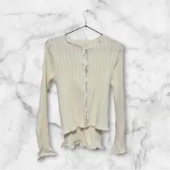 SHEIN 長袖トップス アイボリー Mサイズのサムネイル