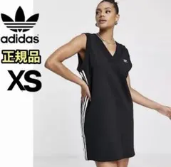 美品 アディカラー ベスト ワンピース ブラック ドレス 黒 XS アディダス