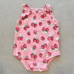 PUFF 2 KIDS いちご柄 ロンパース 70cmのサムネイル