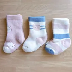 3足セット ベビーソックス 滑り止 男の子 女の子 保温防寒 新生児 出産祝