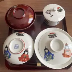 お食い初め用 食器セット　青山窯