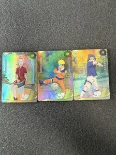 naruto kayou SLR 虹色 ナルト サスケ サクラ 3枚 カード - メルカリ