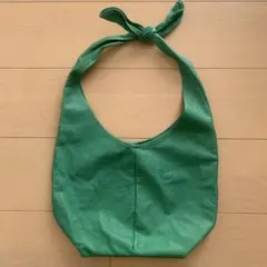 Ampersand ワンショルダーバッグ　トートバッグ　レザー　グリーン　無地