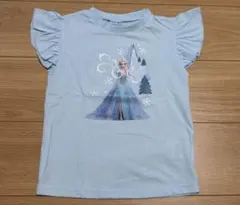 ディズニー 　アナと雪の女王　エルサ　フリル袖　Tシャツ　120cmのサムネイル
