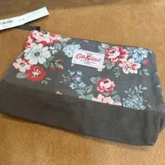 Cath Kidston 花柄ポーチ グレー系