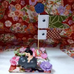 13　端午の節句　鯉のぼり　つまみ細工　ちりめん細工