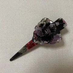 花モチーフ ヘアクリップ