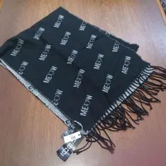 【激安‼️】【早い者勝ち‼️】H&M☆黒☆ねこ柄☆可愛い☆マフラー☆ストール☆