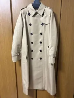 トレンチコート ベージュ チェック柄
