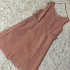 FOXEY NEW YORK ワンピース ピンクベージュ 40 お呼ばれ 可愛い