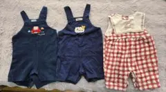 Miki House & tutafuta サロペットセット