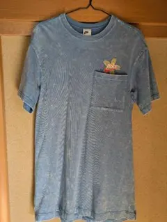 Nike 青 Tシャツ ポケット付き