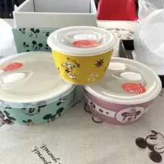 Disney ミッキーマウス レンジパック3Pセット　保存容器