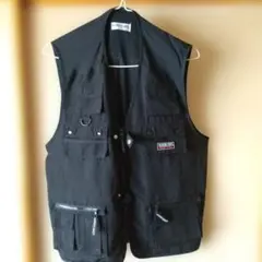 ♦BUNKER SHOT ブラック ワークカジュアル ベスト LL