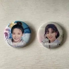 TWICE JEONGYEON 缶バッジ 2個セット