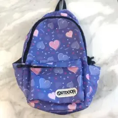 OUTDOOR ハート柄リュック 紫色のサムネイル