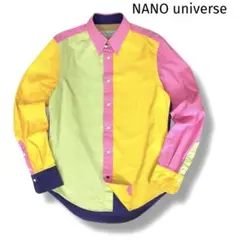Ciname. NANO universe クレージーパターン ボタンダウン